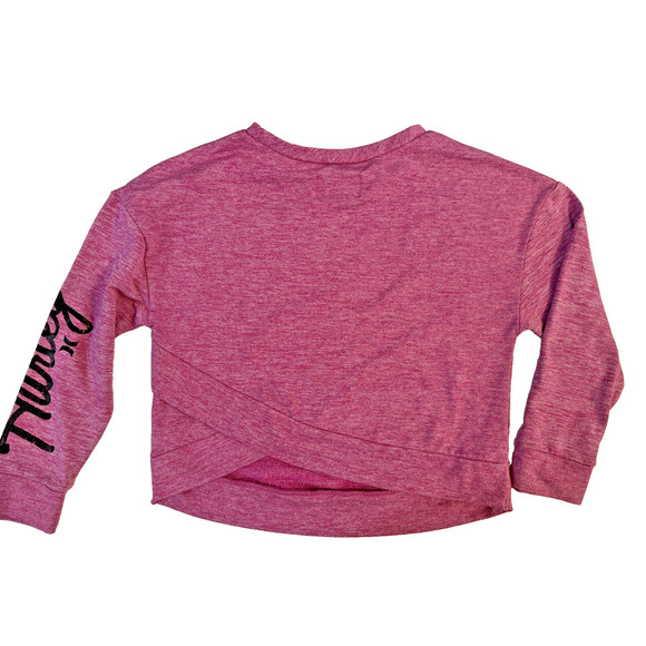 Hurley Sweatshirt Girls Medium Long Sleeve Crewneck Pullover Criss Cross Back - Picture 2 of 4
